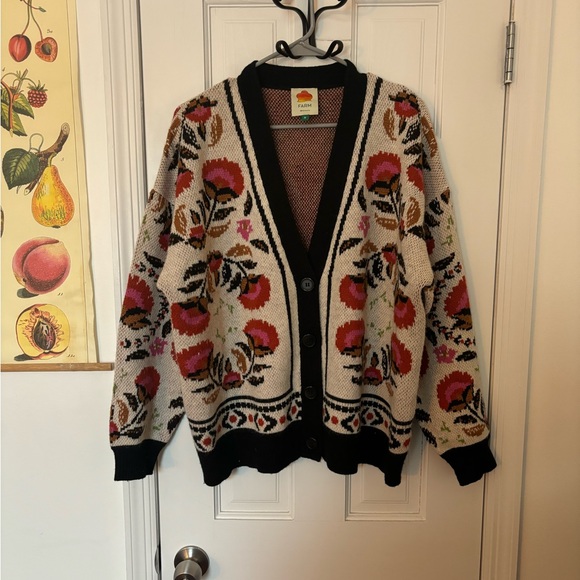 FARM Rio Palms Paradise Sand Cardigain - Picture 5 of 14